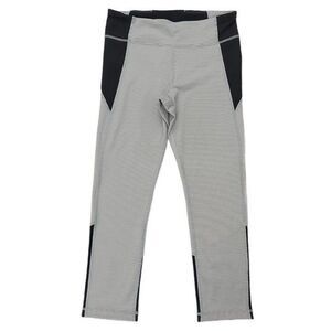 Under Armour  Leggings Womens Small Gray Striped Cropped Fitted Athleisure
